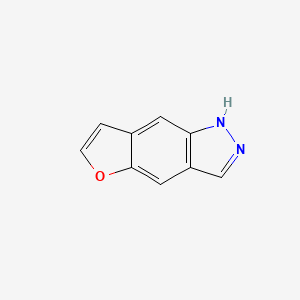 molecular formula C9H6N2O B14657492 1h-Furo[2,3-f]indazole CAS No. 42304-68-7