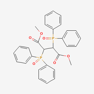 molecular formula C30H28O6P2 B14657498 Dimethyl 2,3-bis(diphenylphosphoryl)butanedioate CAS No. 38243-43-5
