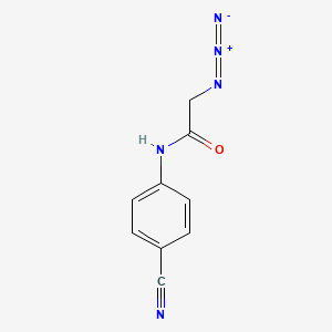 2-azido-N-(4-cyanophenyl)acetamide