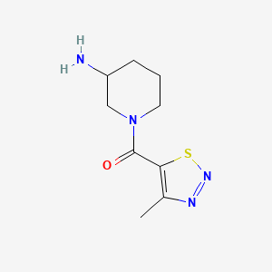 1-(4-Methyl-1,2,3-thiadiazole-5-carbonyl)piperidin-3-amine