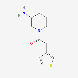 1-(3-Aminopiperidin-1-yl)-2-(thiophen-3-yl)ethan-1-one