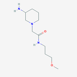 2-(3-aminopiperidin-1-yl)-N-(3-methoxypropyl)acetamide
