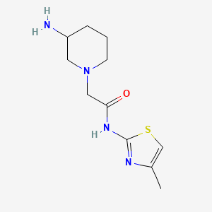 2-(3-aminopiperidin-1-yl)-N-(4-methylthiazol-2-yl)acetamide