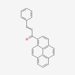 molecular formula C25H16O B14657669 3-Phenyl-1-(pyren-1-YL)prop-2-EN-1-one CAS No. 50558-62-8