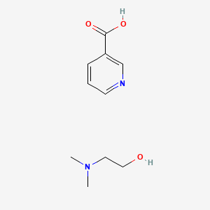 molecular formula C10H16N2O3 B14657672 Dimethyl-amino-ethanol de nicotinate [French] CAS No. 52461-61-7