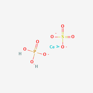 molecular formula CeH2O8PS B14657675 Cerium(3+) dihydrogen phosphate sulfate (1/1/1) CAS No. 39318-25-7