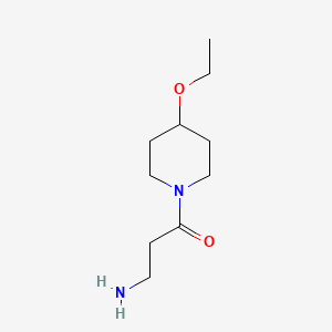 molecular formula C10H20N2O2 B1465768 3-Amino-1-(4-ethoxypiperidin-1-yl)propan-1-one CAS No. 1292475-76-3