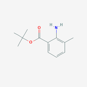 molecular formula C12H17NO2 B1465776 tert-Butyl 2-amino-3-methylbenzoate CAS No. 756500-12-6