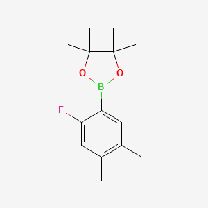 2-(2-Fluoro-4,5-dimethylphenyl)-4,4,5,5-tetramethyl-1,3,2-dioxaborolane