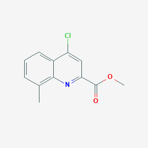 molecular formula C12H10ClNO2 B1465780 Methyl 4-chloro-8-methylquinoline-2-carboxylate CAS No. 1020101-33-0