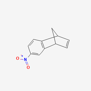 molecular formula C11H9NO2 B14657845 1,4-Methanonaphthalene, 1,4-dihydro-6-nitro- CAS No. 42810-33-3