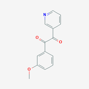 molecular formula C14H11NO3 B14657864 1-(3-Methoxyphenyl)-2-(pyridin-3-YL)ethane-1,2-dione CAS No. 40061-32-3