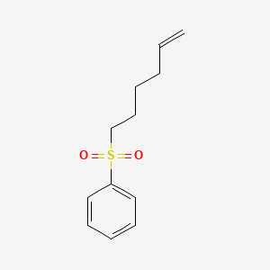 molecular formula C12H16O2S B14657898 (Hex-5-ene-1-sulfonyl)benzene CAS No. 41795-35-1