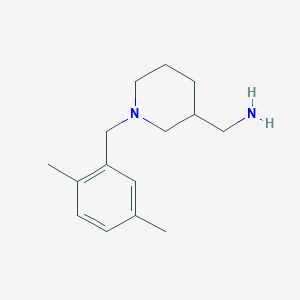 {1-[(2,5-Dimethylphenyl)methyl]piperidin-3-yl}methanamine
