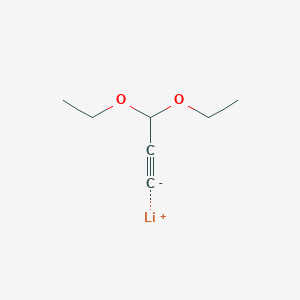 molecular formula C7H11LiO2 B14657909 Lithium, (3,3-diethoxy-1-propynyl)- CAS No. 51756-42-4