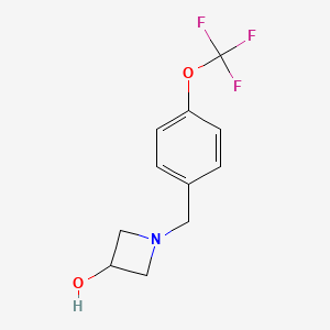 1-{[4-(Trifluoromethoxy)phenyl]methyl}azetidin-3-ol