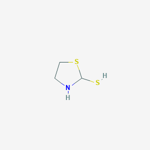 molecular formula C3H7NS2 B14657950 1,3-Thiazolidine-2-thiol CAS No. 45375-91-5