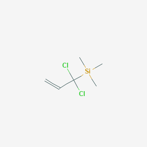 molecular formula C6H12Cl2Si B14657966 Silane, (1,1-dichloro-2-propenyl)trimethyl- CAS No. 51522-98-6