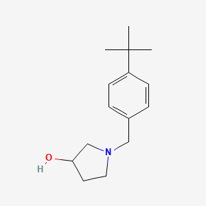 molecular formula C15H23NO B1465801 1-[(4-Tert-butylphenyl)methyl]pyrrolidin-3-ol CAS No. 101356-17-6