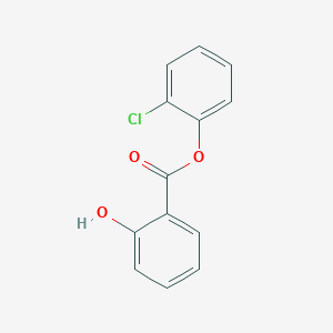 molecular formula C13H9ClO3 B14658014 Benzoic acid, 2-hydroxy-, 2-chlorophenyl ester CAS No. 40501-42-6