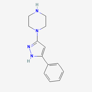 1-(3-phenyl-1H-pyrazol-5-yl)piperazine