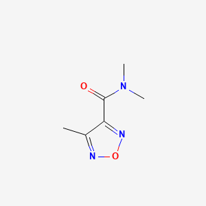 molecular formula C6H9N3O2 B14658050 N,N,4-trimethyl-1,2,5-oxadiazole-3-carboxamide CAS No. 50882-13-8