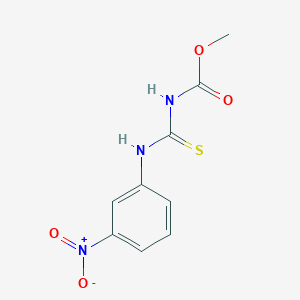 molecular formula C9H9N3O4S B14658053 Methyl [(3-nitrophenyl)carbamothioyl]carbamate CAS No. 52077-69-7