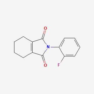 molecular formula C14H12FNO2 B14658059 2-(2-Fluorophenyl)-4,5,6,7-tetrahydro-1H-isoindole-1,3(2H)-dione CAS No. 39985-60-9