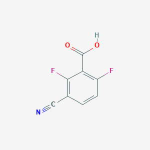 molecular formula C8H3F2NO2 B1465808 3-Cyano-2,6-difluorobenzoic acid CAS No. 1314971-48-6
