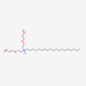 molecular formula C28H60NO4+ B14658097 n,n-Bis[2-(2-hydroxyethoxy)ethyl]-n-methylnonadecan-1-aminium CAS No. 38096-68-3