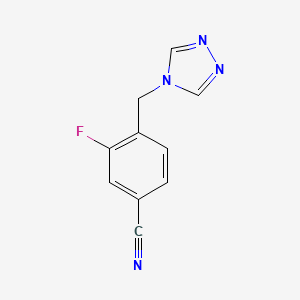 3-fluoro-4-(4H-1,2,4-triazol-4-ylmethyl)benzonitrile