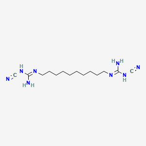 molecular formula C14H26N8 B14658127 N'',N'''-Decane-1,10-diylbis(N-cyanoguanidine) CAS No. 42866-00-2
