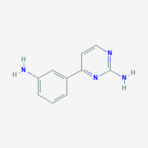 molecular formula C10H10N4 B1465813 4-(3-Aminophenyl)pyrimidin-2-amine CAS No. 842129-13-9