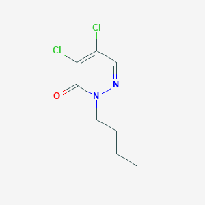molecular formula C8H10Cl2N2O B14658149 2-Butyl-4,5-dichloropyridazin-3(2H)-one CAS No. 51659-49-5