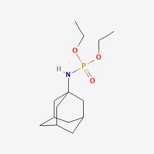 molecular formula C14H26NO3P B14658151 N-diethoxyphosphoryladamantan-1-amine CAS No. 49802-18-8