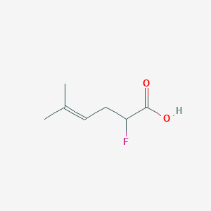 2-Fluoro-5-methylhex-4-enoic acid