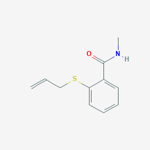 molecular formula C11H13NOS B14658202 N-Methyl-2-[(prop-2-en-1-yl)sulfanyl]benzamide CAS No. 52370-19-1