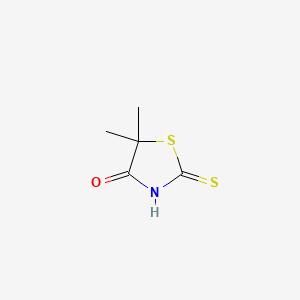 molecular formula C5H7NOS2 B14658224 4-Thiazolidinone, 5,5-dimethyl-2-thioxo- CAS No. 41434-28-0