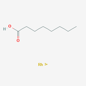 molecular formula C8H16O2Rh+3 B14658244 Octanoic acid;rhodium(3+) CAS No. 40539-56-8