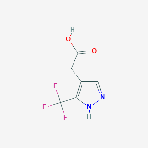 2-(3-(trifluoromethyl)-1H-pyrazol-4-yl)acetic acid