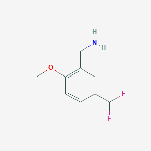 [5-(Difluoromethyl)-2-methoxyphenyl]methanamine