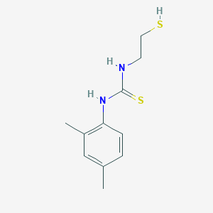 molecular formula C11H16N2S2 B14658302 N-(2,4-Dimethylphenyl)-N'-(2-sulfanylethyl)thiourea CAS No. 52266-78-1