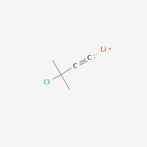 molecular formula C5H6ClLi B14658353 lithium;3-chloro-3-methylbut-1-yne CAS No. 52528-19-5