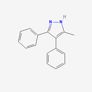 molecular formula C16H14N2 B14658366 3-methyl-4,5-diphenyl-1H-pyrazole CAS No. 51463-88-8