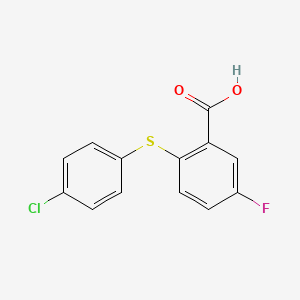 2-[(4-Chlorophenyl)sulfanyl]-5-fluorobenzoic acid