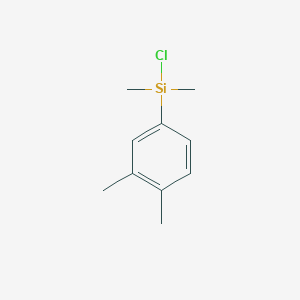 molecular formula C10H15ClSi B14658380 Chloro(3,4-dimethylphenyl)dimethylsilane CAS No. 42297-21-2