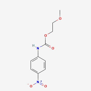 molecular formula C10H12N2O5 B14658412 2-Methoxyethyl (4-nitrophenyl)carbamate CAS No. 50882-33-2