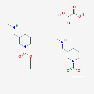 tert-Butyl 3-[(methylamino)methyl]piperidine-1-carboxylate-oxalate (2:1)