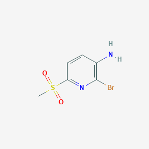 2-Bromo-6-methanesulfonylpyridin-3-amine