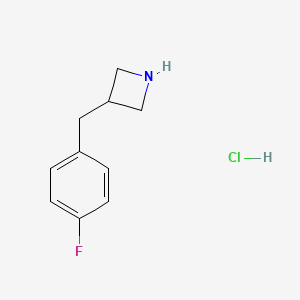 3-[(4-Fluorophenyl)methyl]azetidine hydrochloride